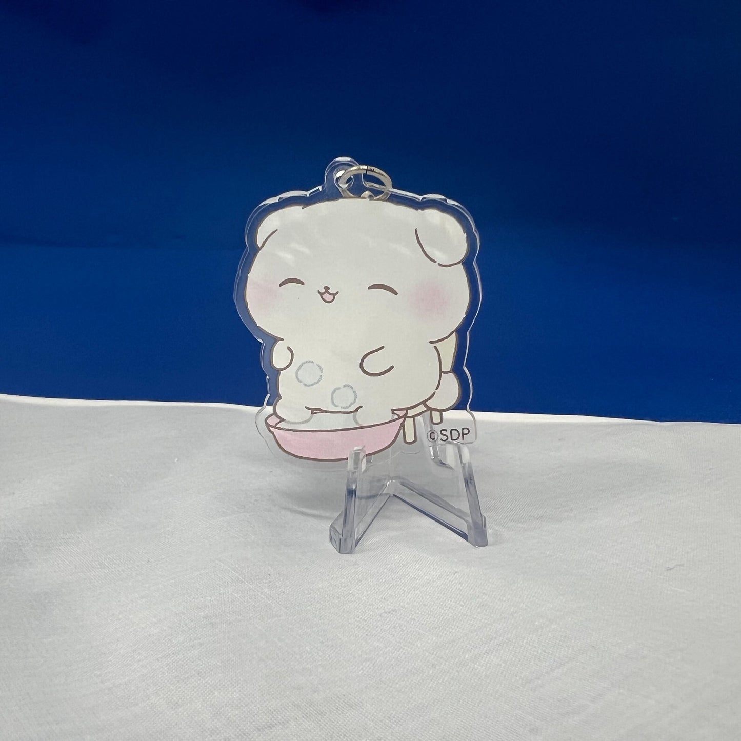 ふわりんましゅ アクリルキーホルダー(足湯)